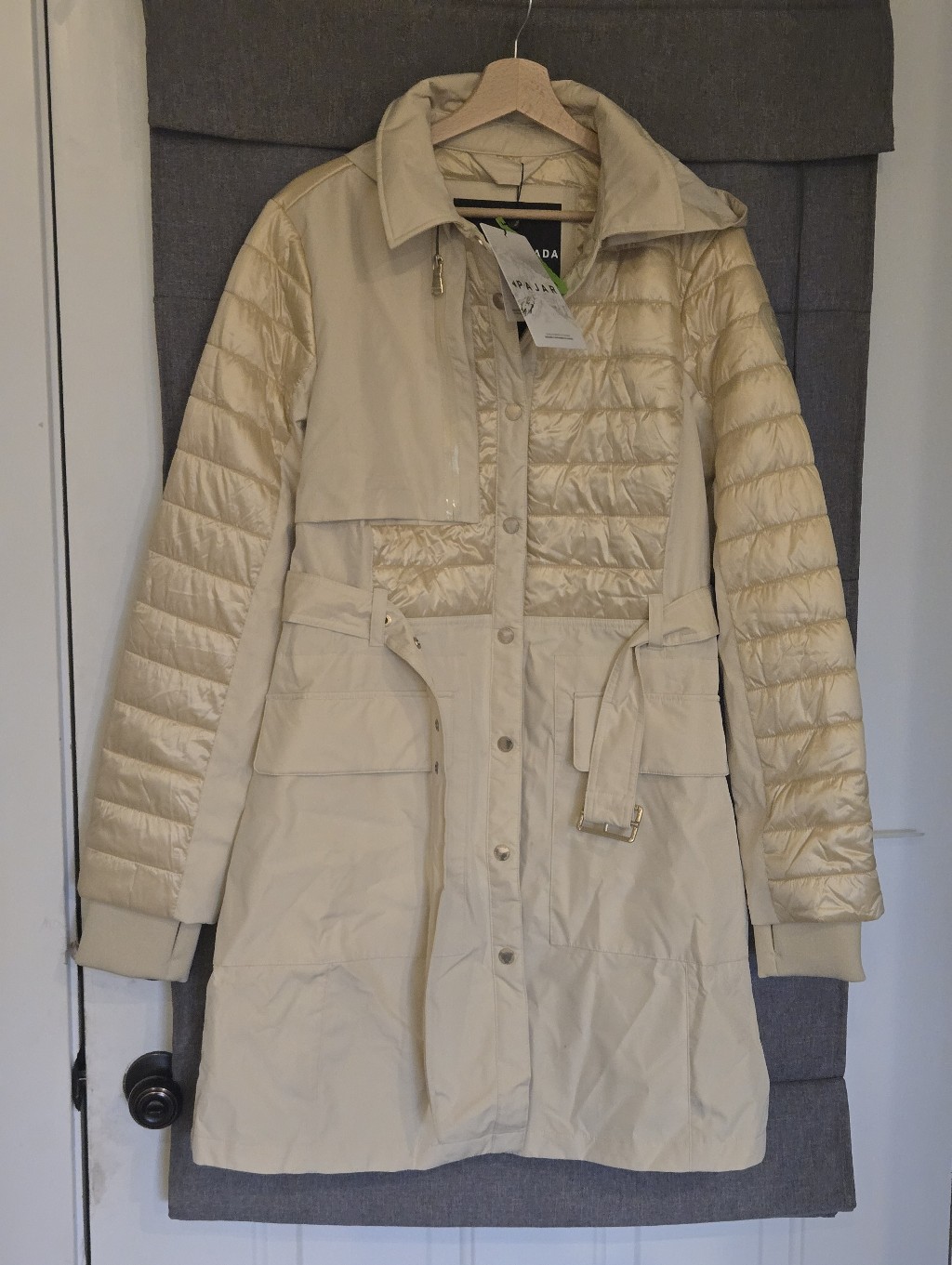 Pajar Canada Opal Womens Trench Coat Size Xl New With Tag Cream * Rare! — image 4 of 7
